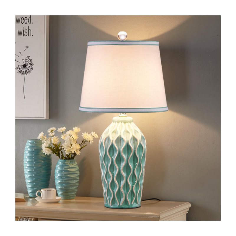Aqua Wave Ripple Table Lamp